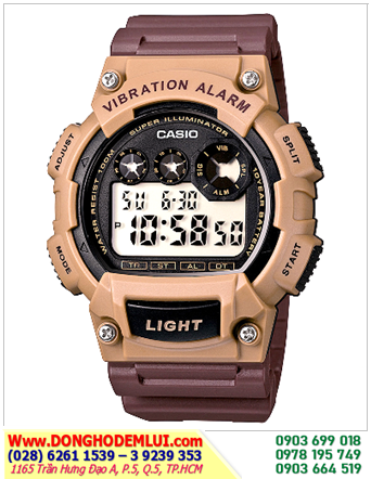 Đồng hồ Casio học Sinh _Casio W-735H-5AVDF; Đồng hồ điện tử Casio W-735H-5AVDF chính hãng| Bảo hành 2 năm